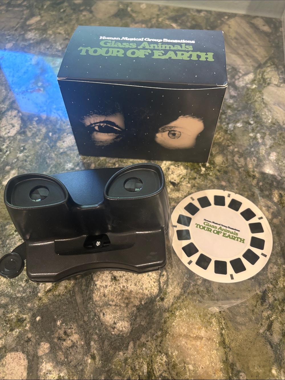 Glass Animals VIP merch for 'Tour of Earth' show.